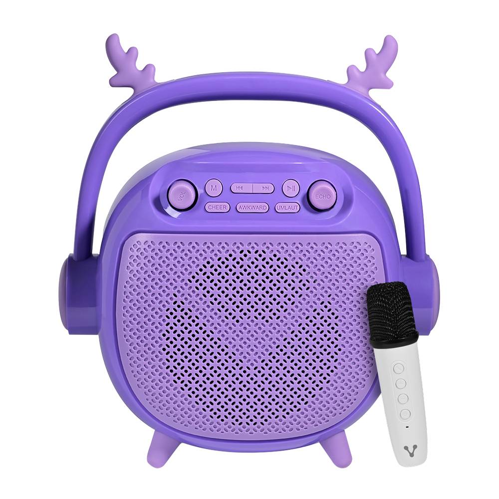 BOCINA VORAGO BSP-205 BLUETOOTH / MSD / USB / 3.5MM MICRÓFONO CON MODOS DE VOZ COLOR PURPURA - BOCINA VORAGO BSP-205 BLUETOOTH / MSD / USB / 3.5MM MICRÓFONO CON MODOS DE VOZ COLOR PURPURA -